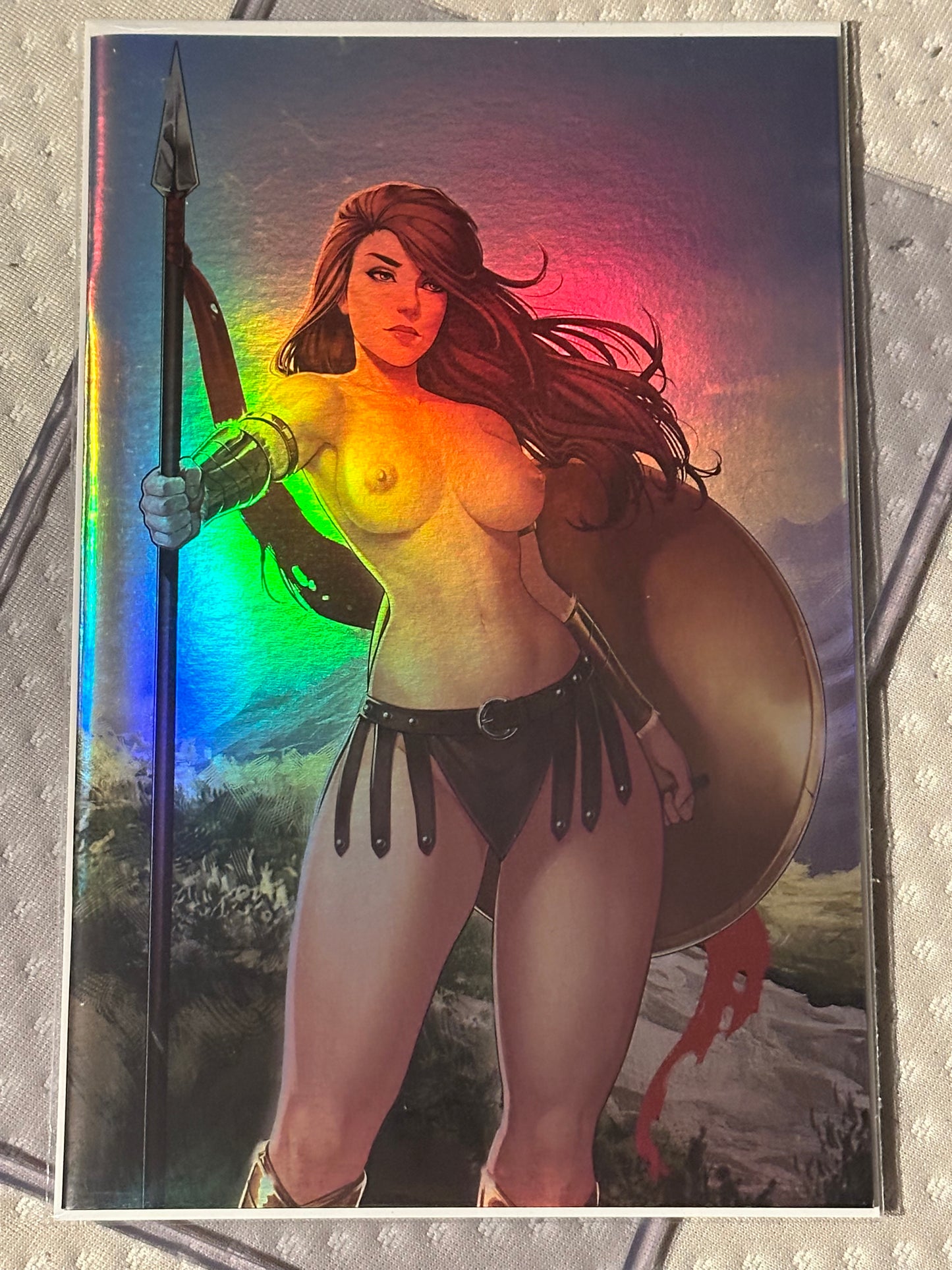 Brand New - FOIL Born of Blood #1 - MR Gunn Topless Virgin