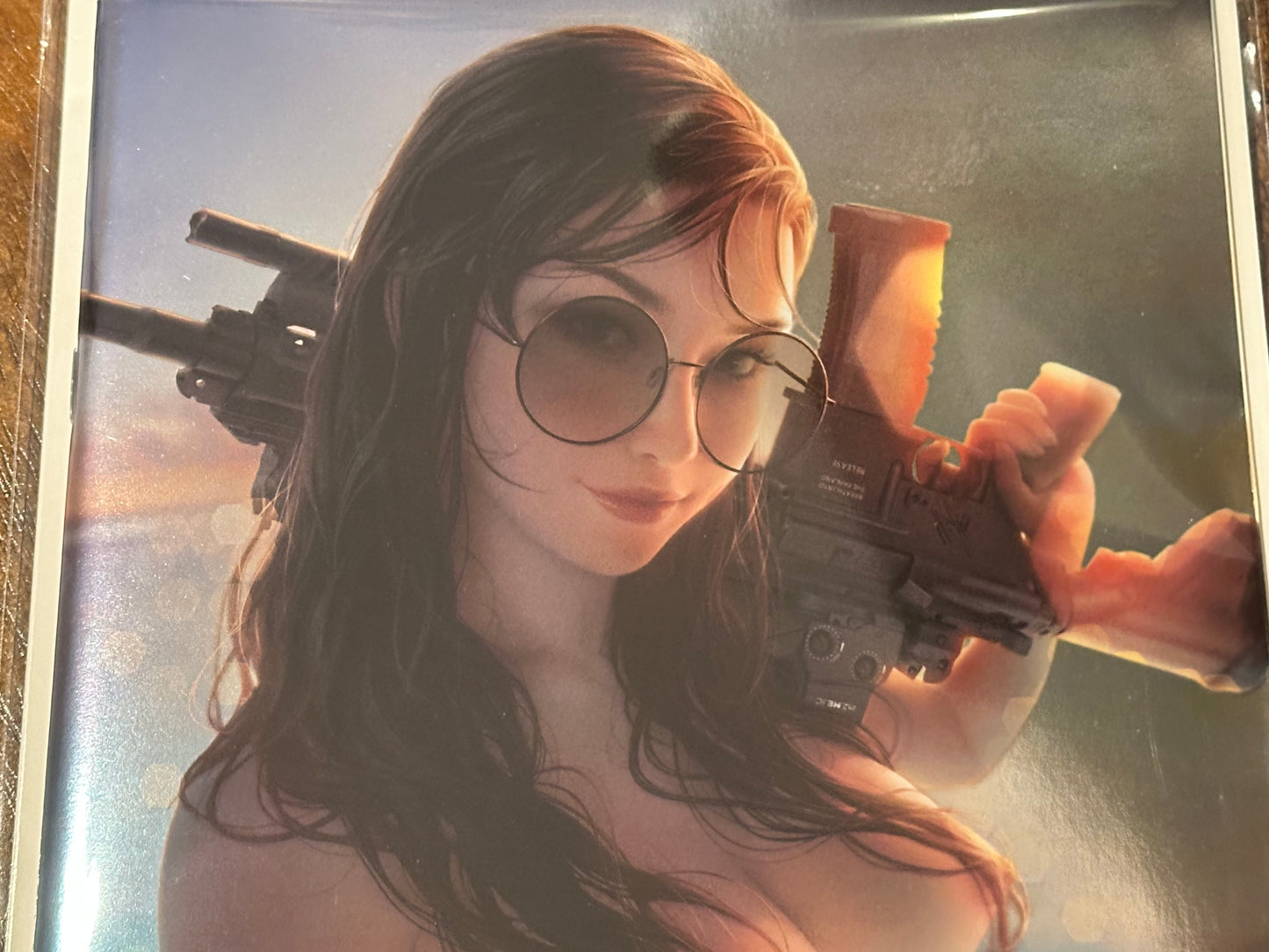 Auction / FOIL (INDENTATION) Gun Honey - Blood For Blood - Warren Louw NYCC Virgin