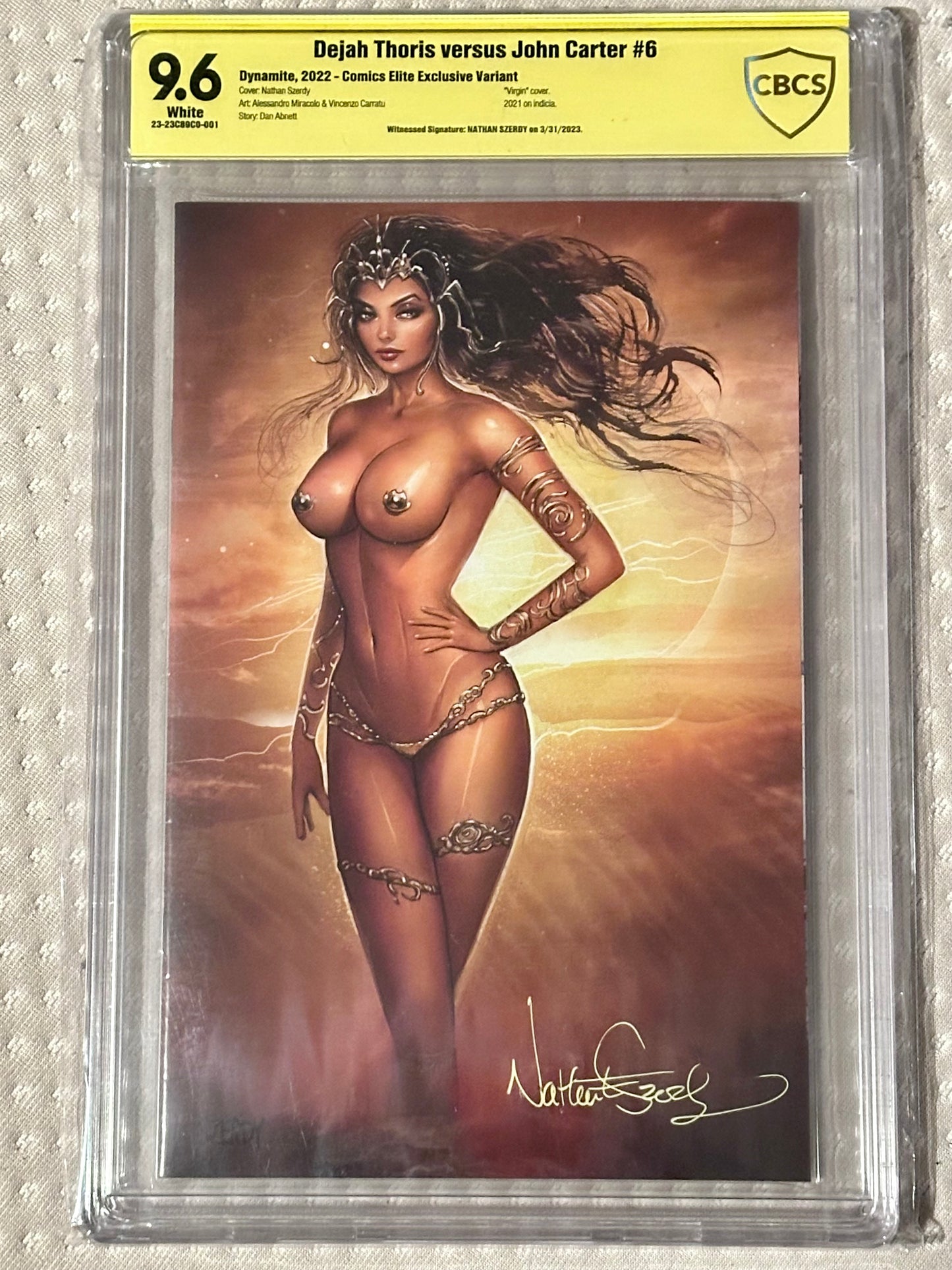 Brand New - CGC Signature - Dejah Thoris Vs John Carter #6 - Signed Szerdy