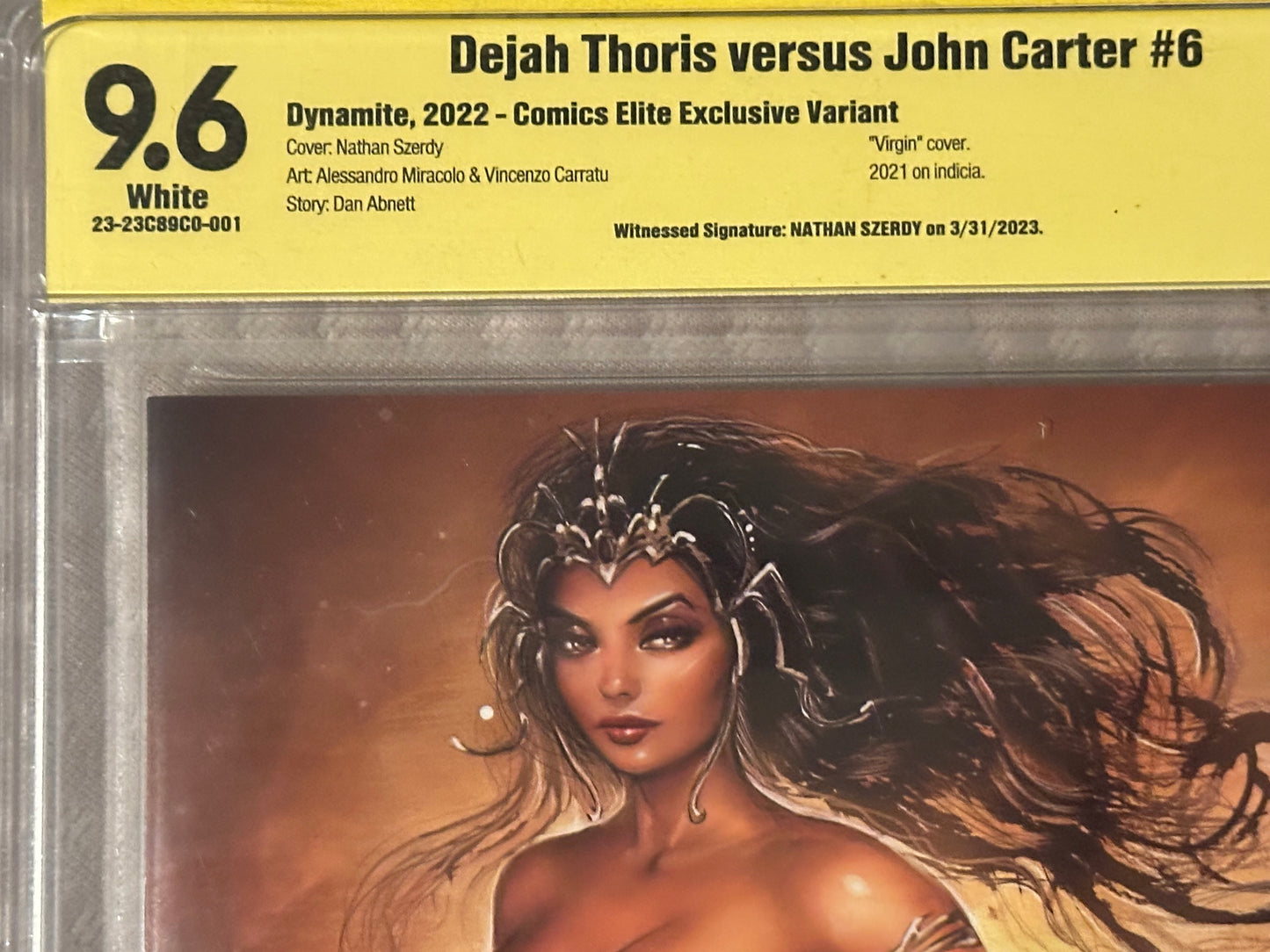 Brand New - CGC Signature - Dejah Thoris Vs John Carter #6 - Signed Szerdy