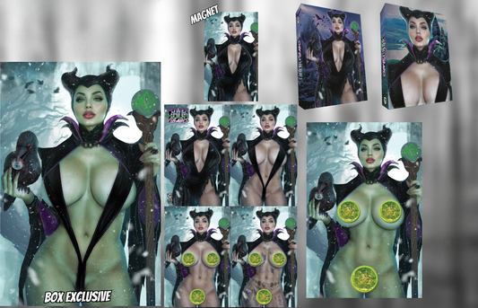 Leftovers / Coming Feb / BOXSET / Power Hour #3 - “Maleficent” by Shikarii (6 comics, 1 box, 1 magnet)