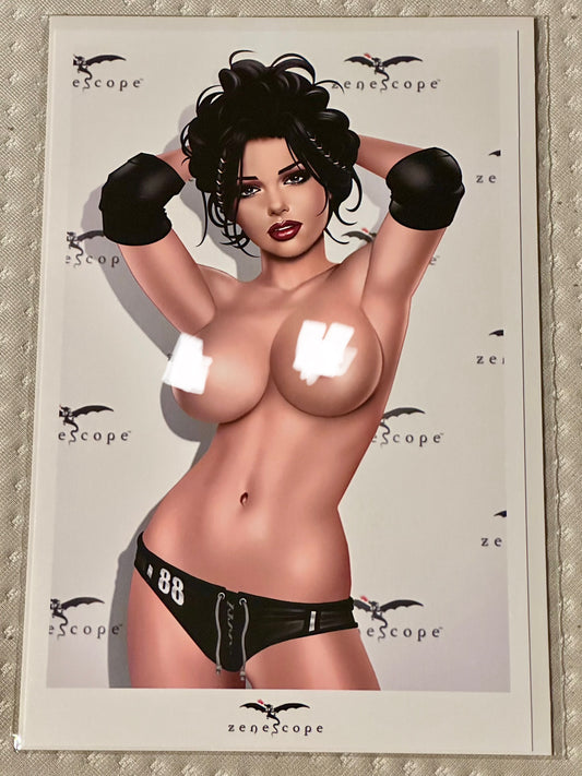 Now - Comic-Size PRINT Cardstock - Zenescope - Garvey Topless